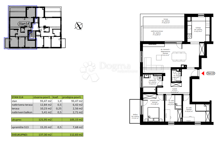 Stanovanje Novi Marof, 61,98m2