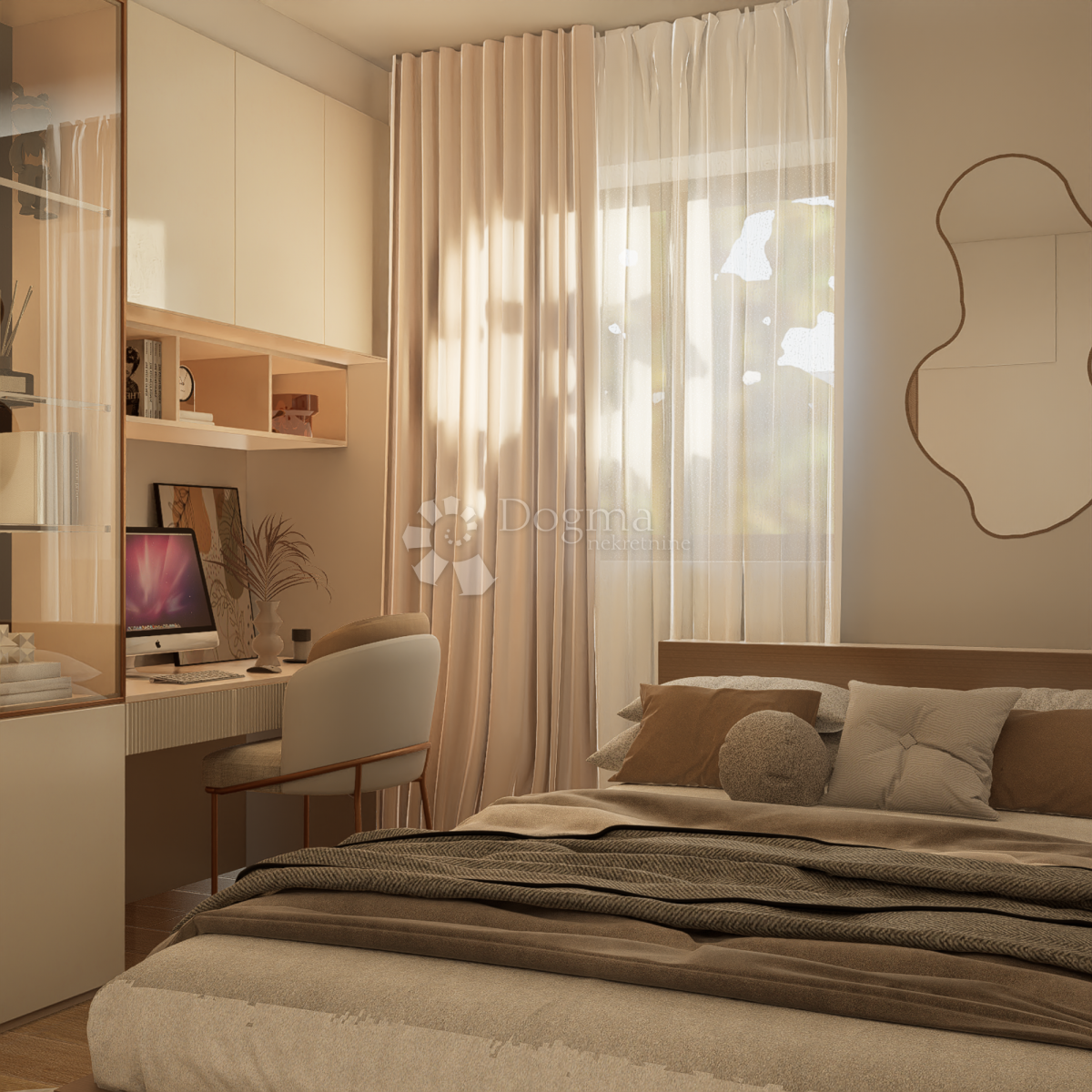 Moderno stanovanje 99 m² v 1. nadstropju s 3 balkoni in pogledom na zelenje, novogradnja Kaštel Stari