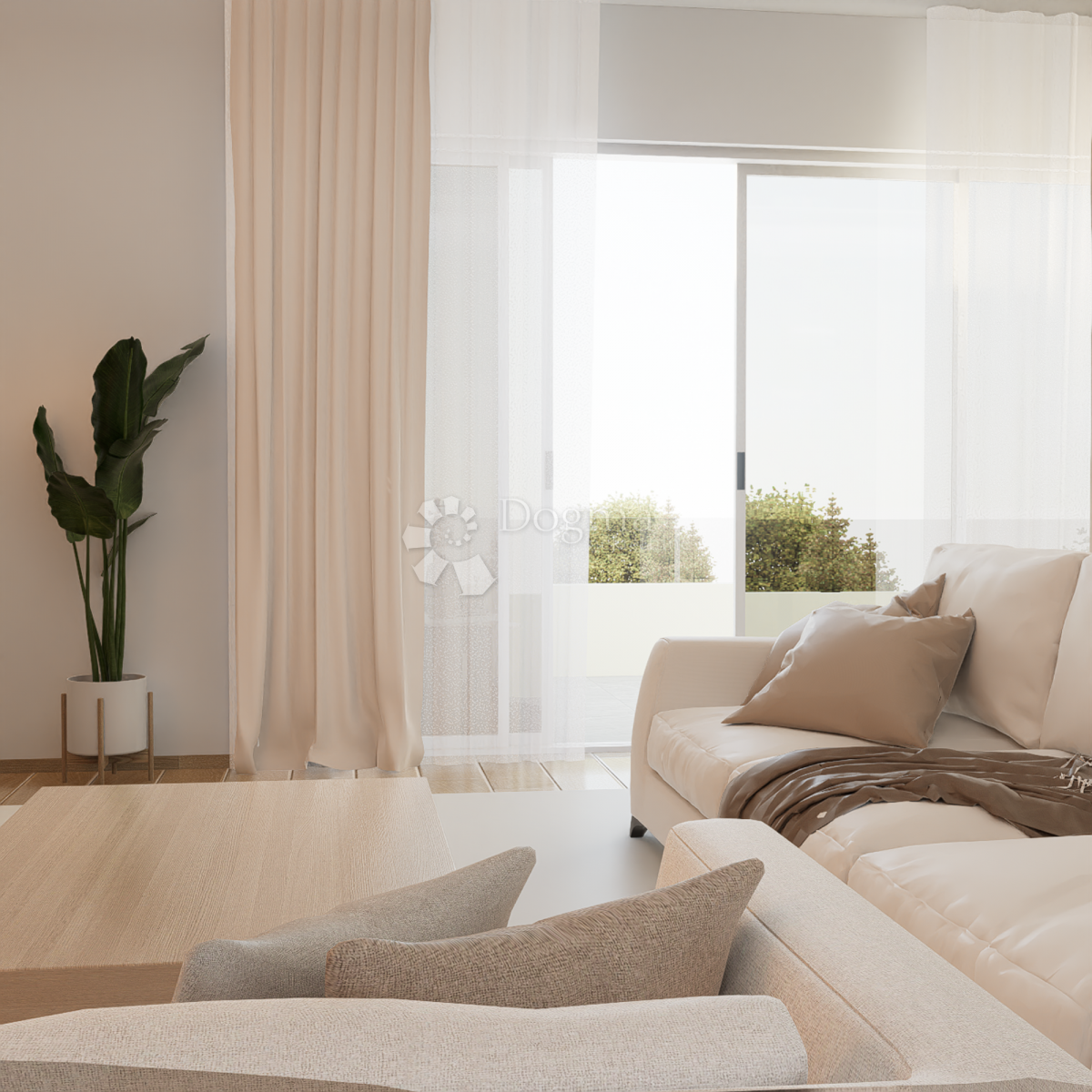 Moderno stanovanje 99 m² v 1. nadstropju s 3 balkoni in pogledom na zelenje, novogradnja Kaštel Stari