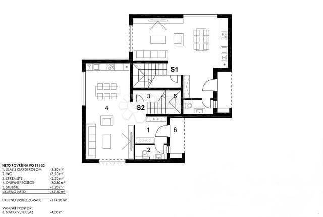 Stanovanje Nin, 98,30m2