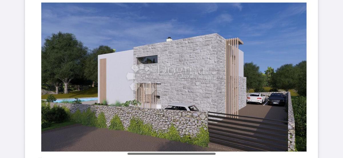 Gradbeno zemljišče 554 m² s projektom za moderno vilo z bazenom