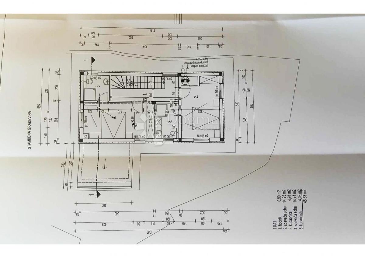 Zazidljivo zemljišče Svetvinčenat, 454m2