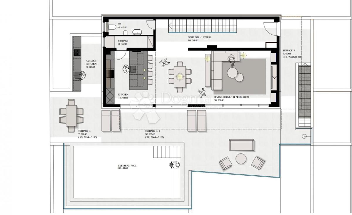 Hiša Jesenice, Dugi Rat, 355m2