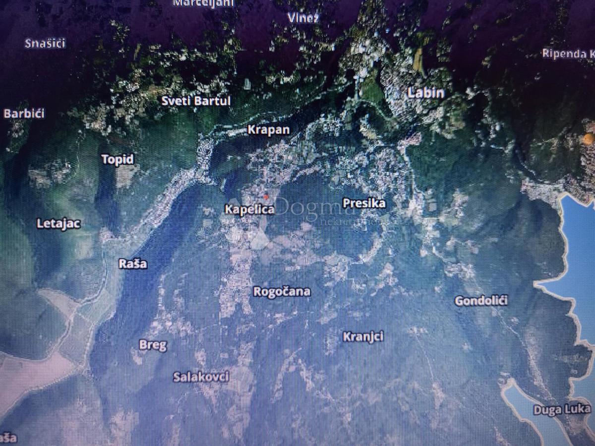 Zazidljivo zemljišče Kapelica, Labin, 794m2