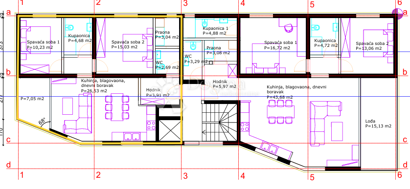 Stanovanje Rovinj, 74,10m2