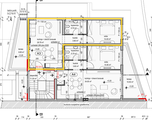 Stanovanje Kanfanar, 57,47m2