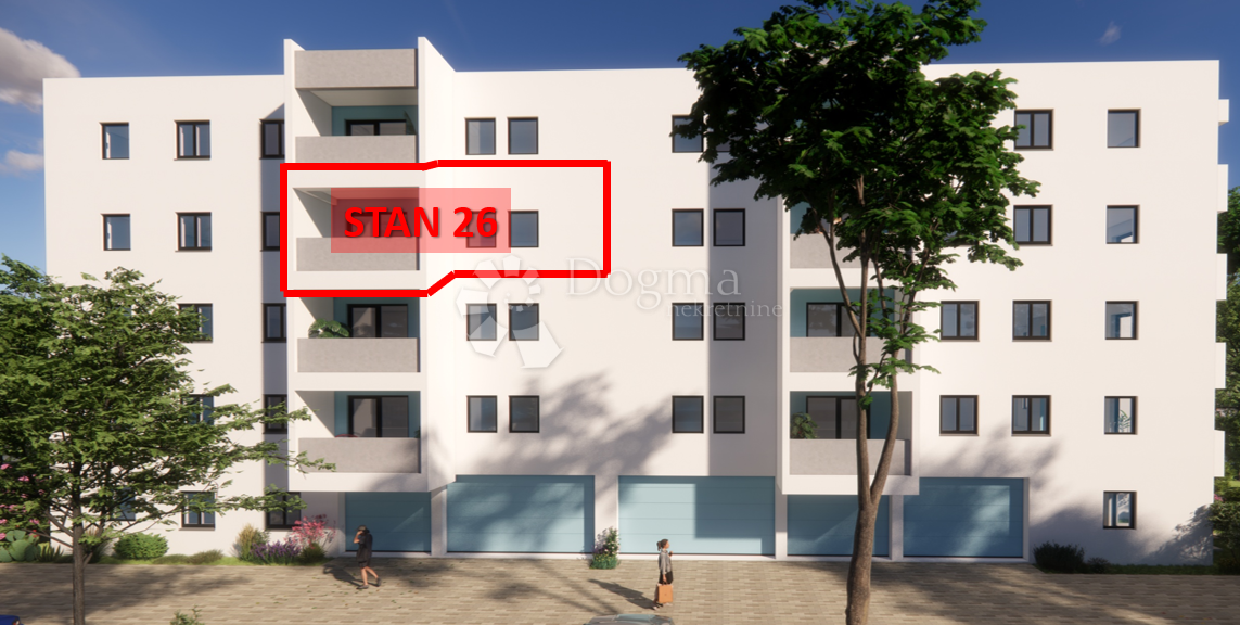 Stanovanje Monvidal, Pula, 54,96m2