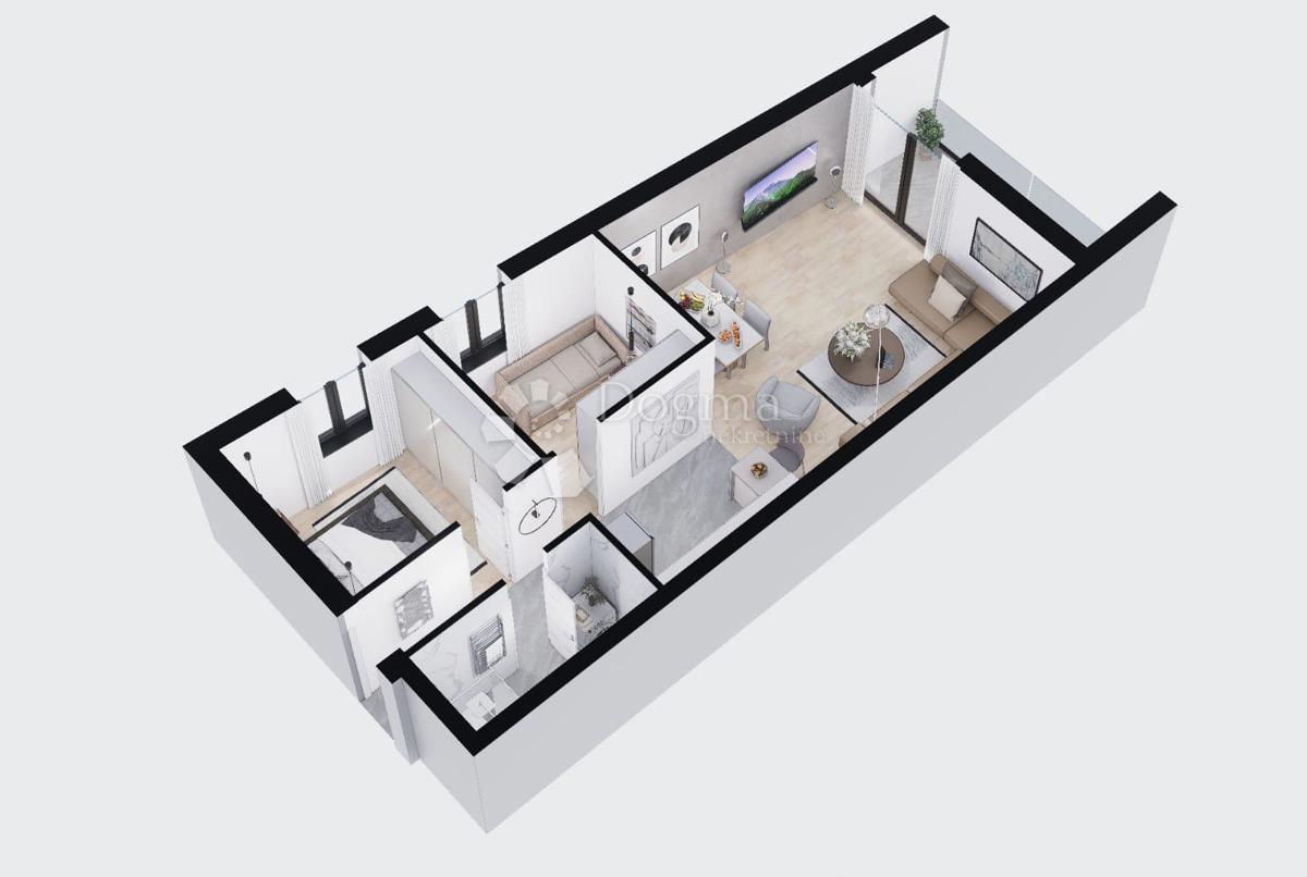 Stanovanje Kaštel Stari, Kaštela, 62,90m2