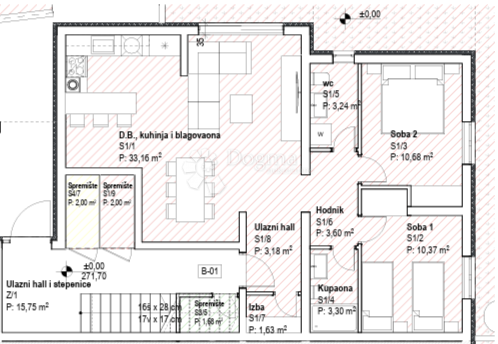 Stanovanje Hreljin, Bakar, 78,65m2