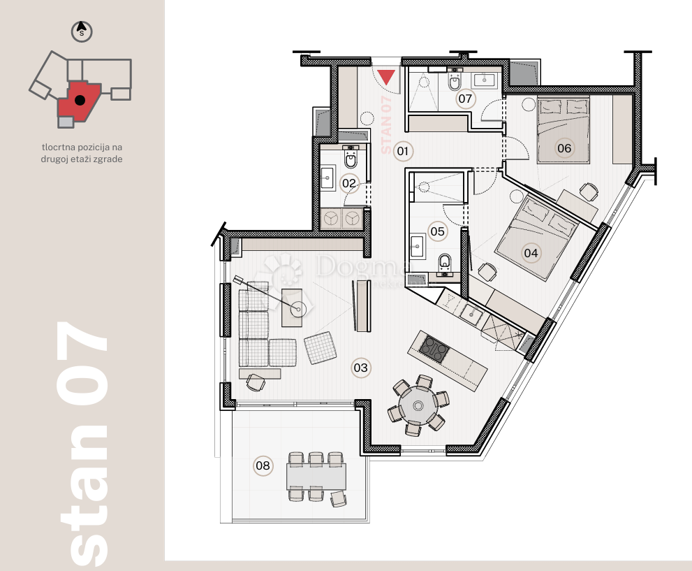 Stanovanje Jesenice, Dugi Rat, 96,79m2