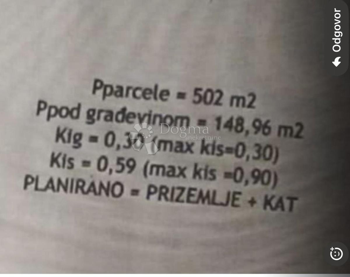 Zazidljivo zemljišče Maslenica, Jasenice, 502m2