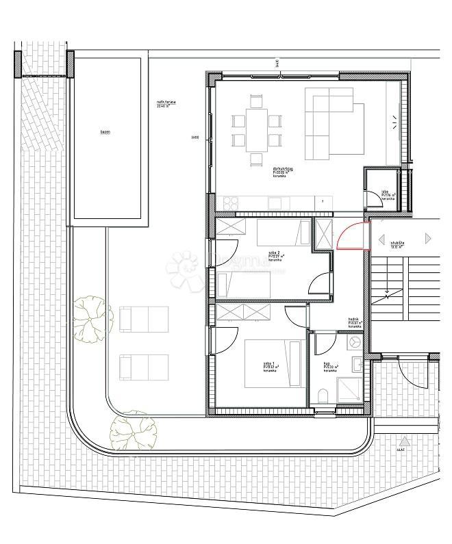 Stanovanje Vinjerac, Posedarje, 78,44m2