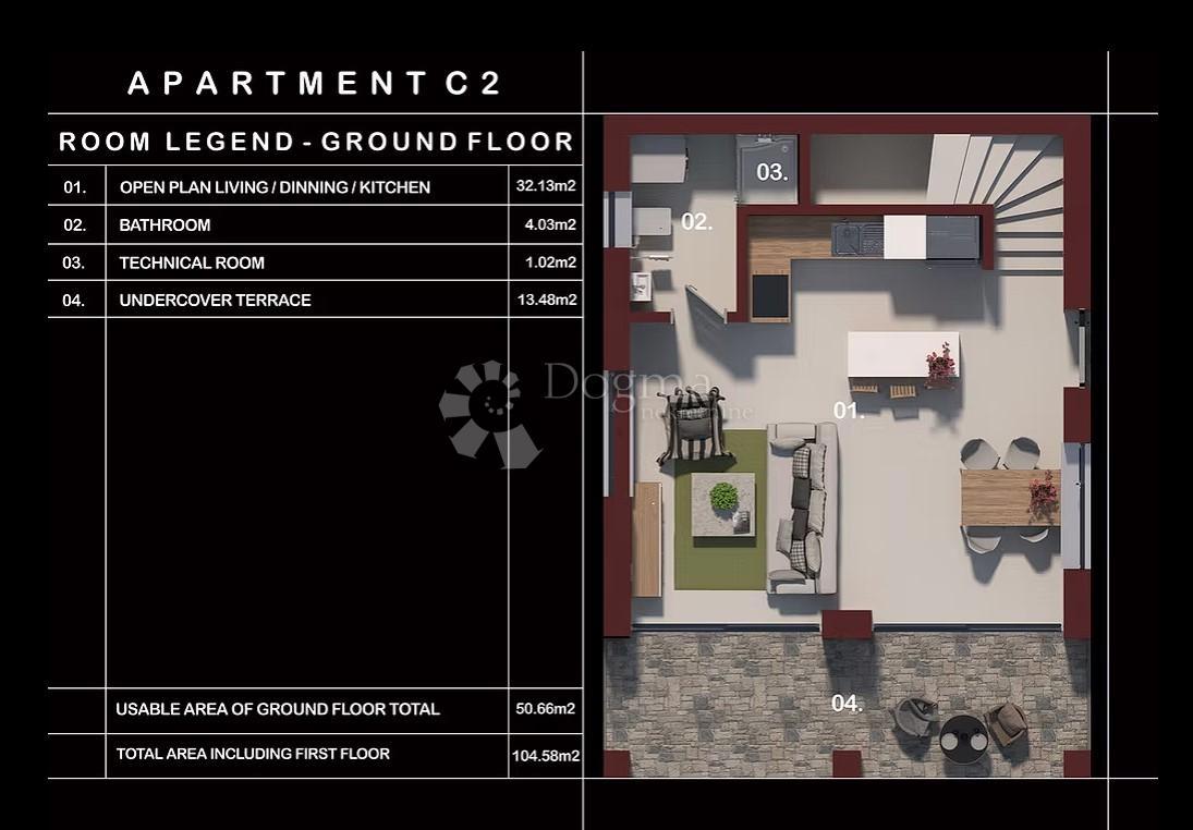 Hiša Poreč, 104,58m2