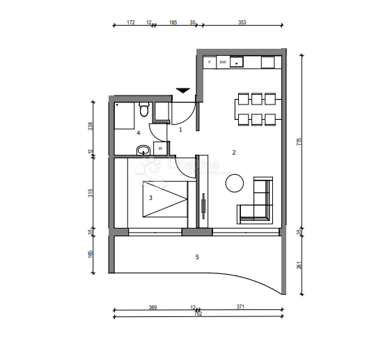 Stanovanje Sloboština, Novi Zagreb - Istok, 80,72m2
