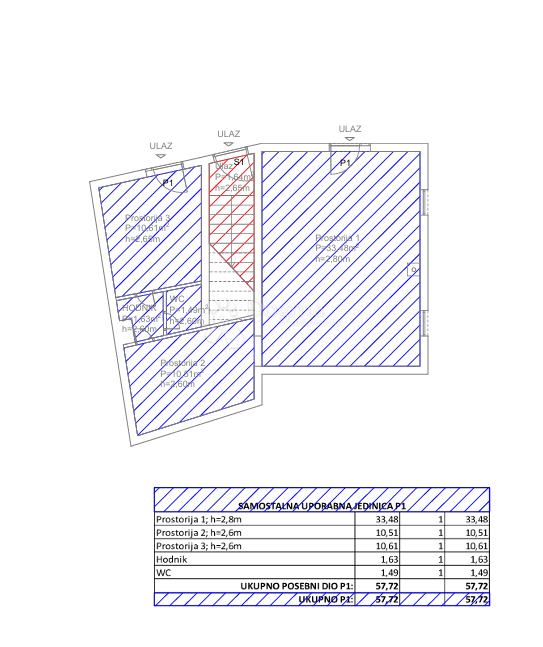 Poslovni prostor Biograd na Moru, 57,22m2
