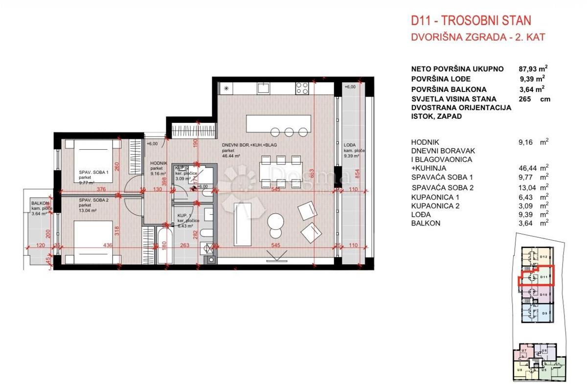 Stanovanje Laščina, Maksimir, 102,86m2