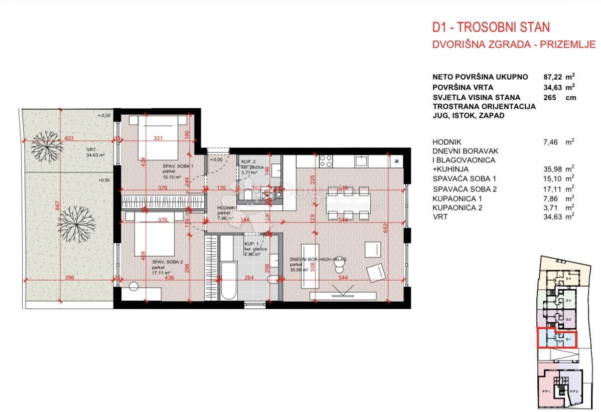 Stanovanje Laščina, Maksimir, 102,86m2