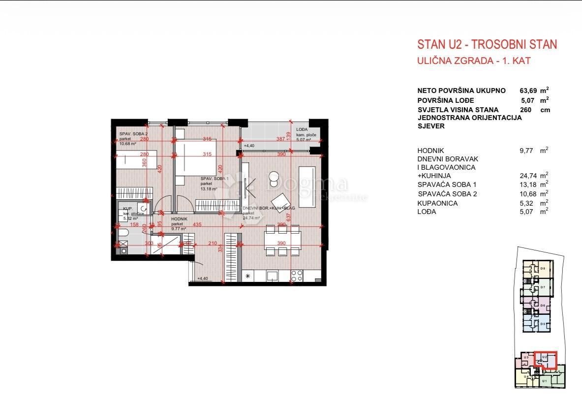 Stanovanje Laščina, Maksimir, 102,86m2