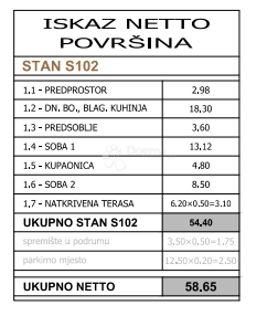Stanovanje Centar, Pula, 58,65m2