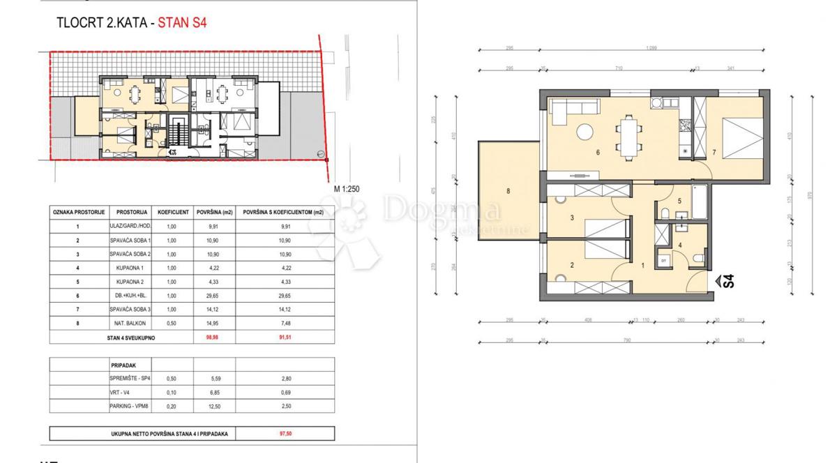Stanovanje Centar, Velika Gorica, 95,63m2