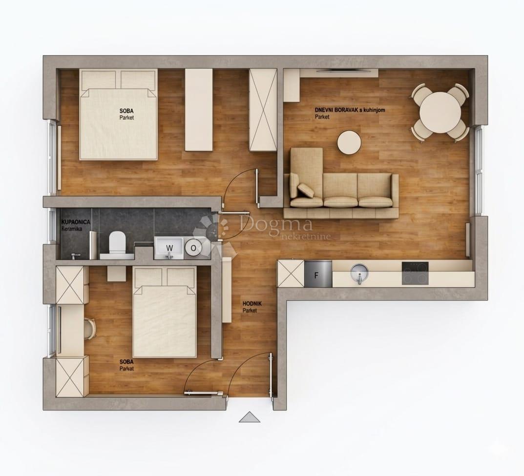 Stanovanje Črnomerec, 54m2