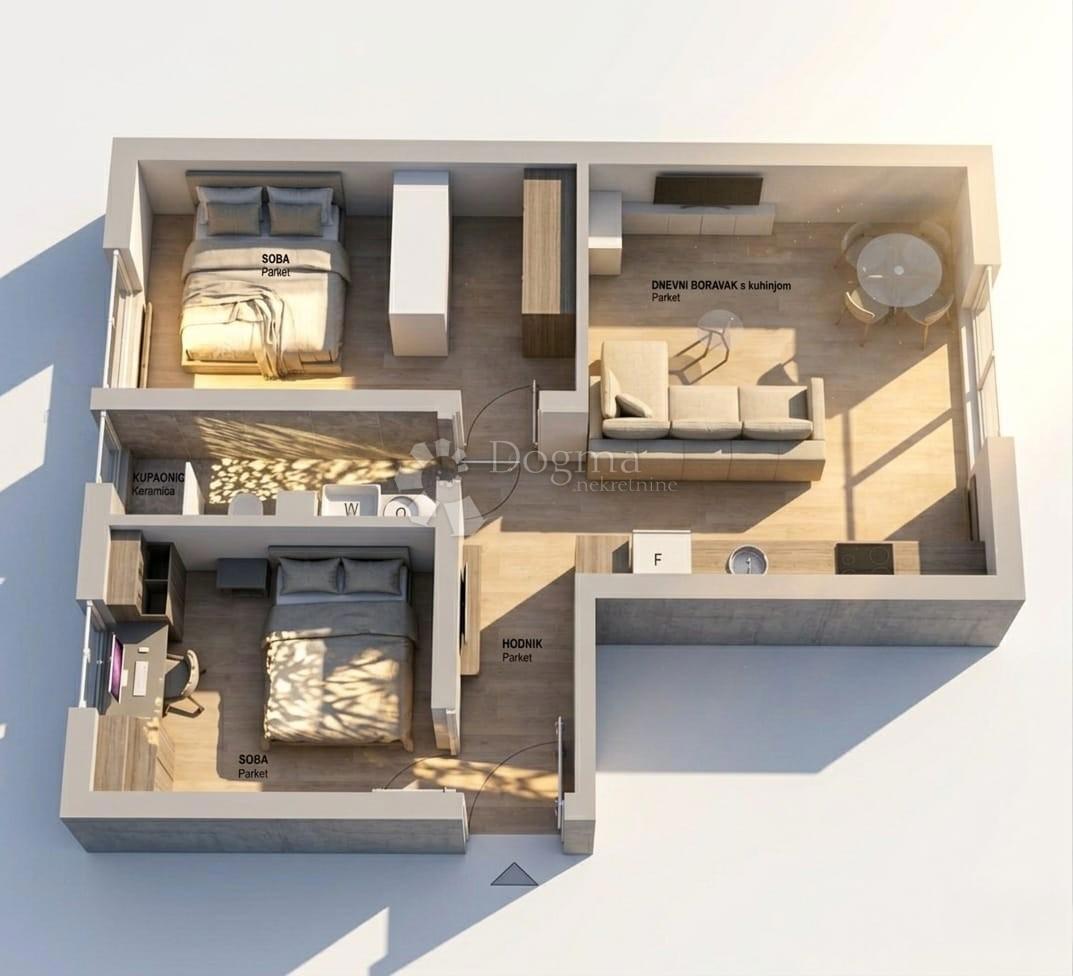 Stanovanje Črnomerec, 54m2