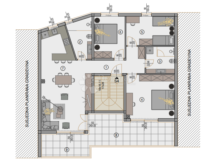 Stanovanje Centar, Pula, 77,88m2