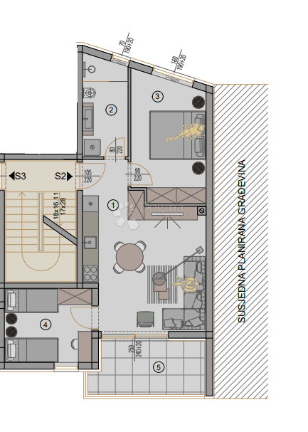 Stanovanje Centar, Pula, 77,88m2