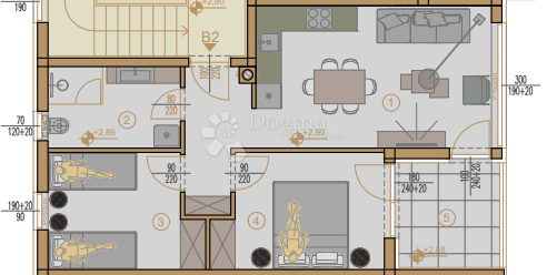 Stanovanje Centar, Pula, 54,75m2