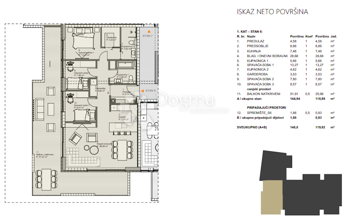 Stanovanje Centar, Varaždin, 61,48m2