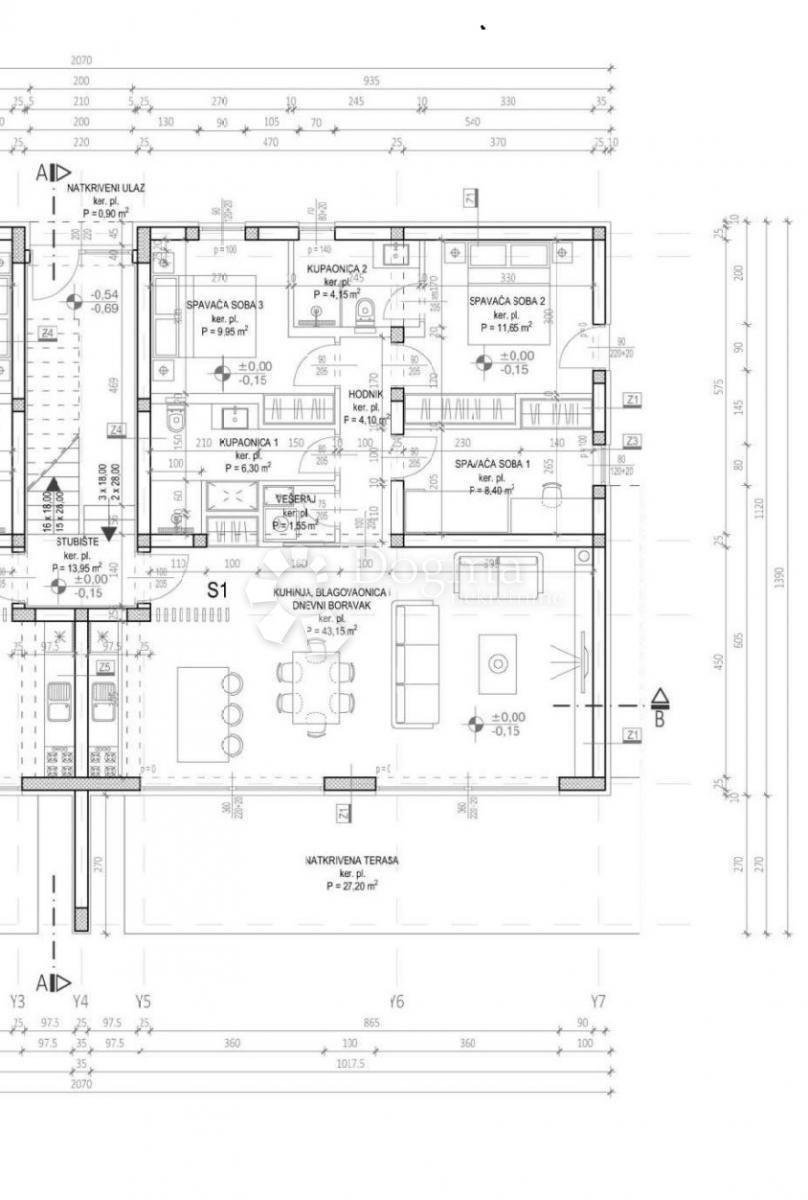 Stanovanje Privlaka, 90m2