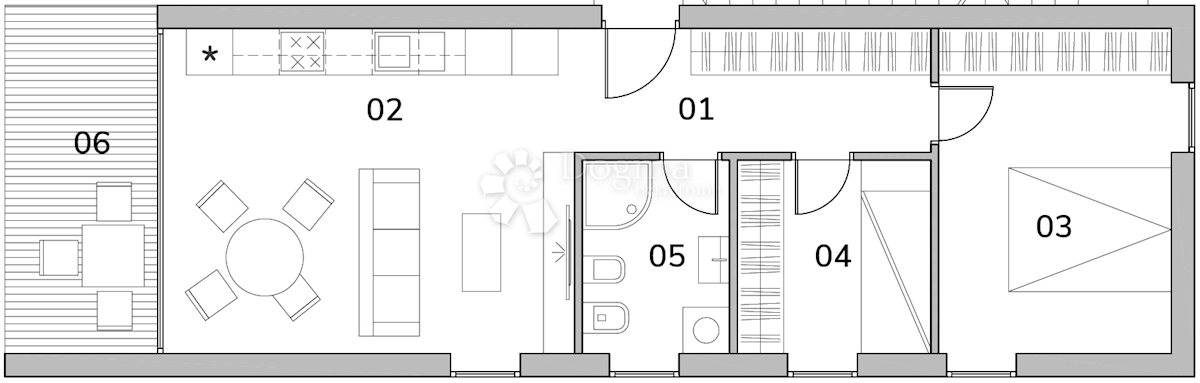 Apartma Karigador, Brtonigla, 116m2
