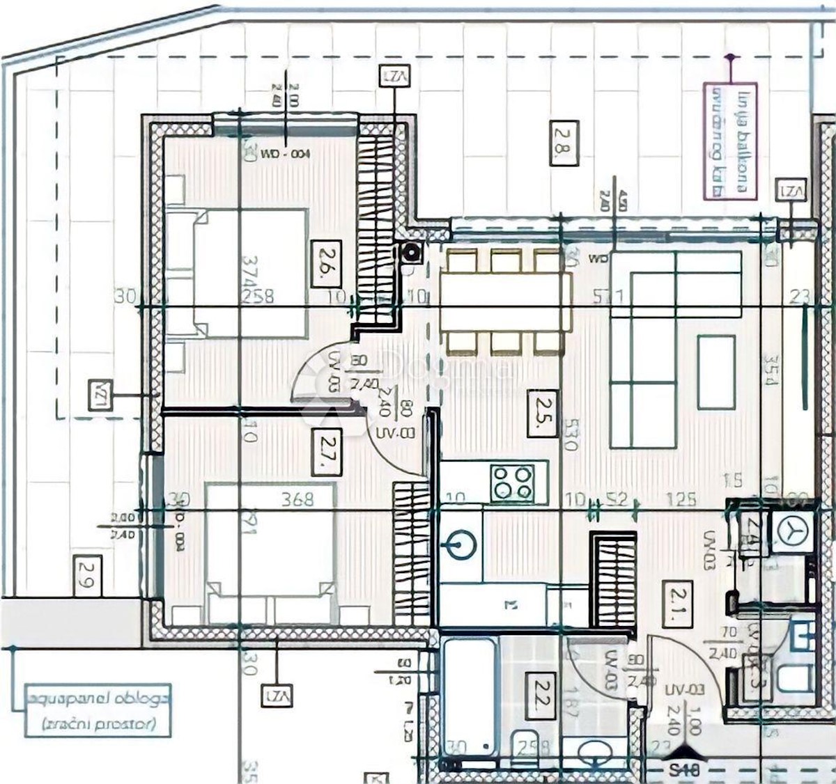 Stanovanje Otok, Novi Zagreb - Zapad, 52,24m2