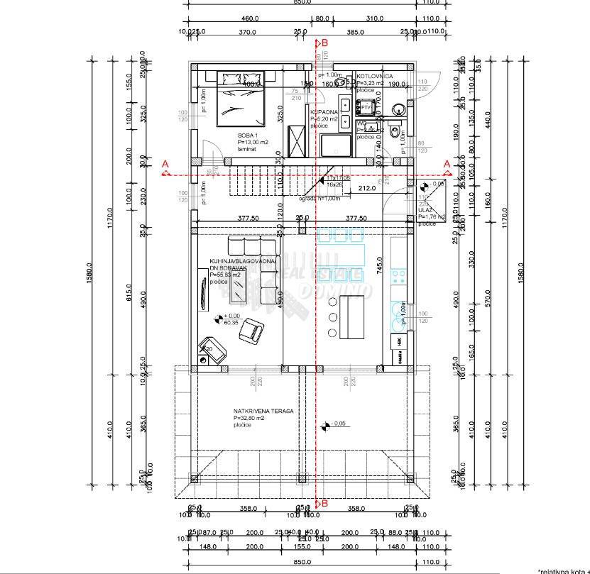 Zemljišče Kornić, Krk, 727m2