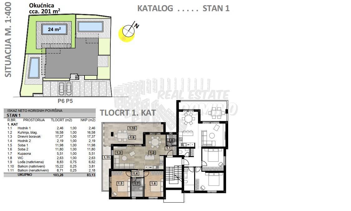 Dva apartmaja z bazenom in razgledom! Malinska