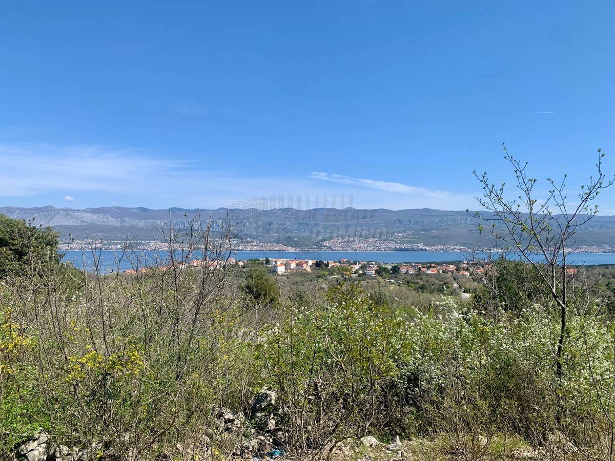 Zemljišče s čudovitim razgledom!! Otok Krk