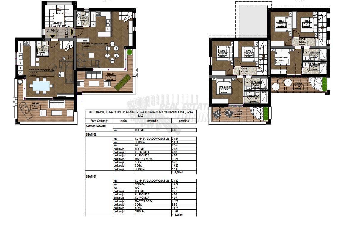 Apartma Punat, 113m2