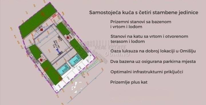Stanovanje z vrtom in bazenom, novogradnja! Otok Krk