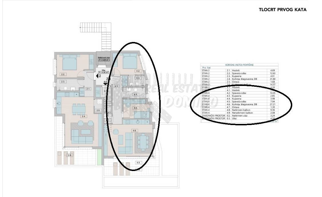 Apartma Krk, 86m2