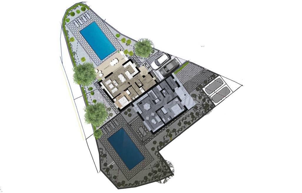 Lepa novogradnja v bližini mesta Krk!