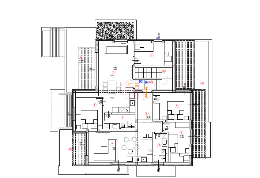 Stanovanje v prvem nadstropju stavbe z dvema spalnicama AP4