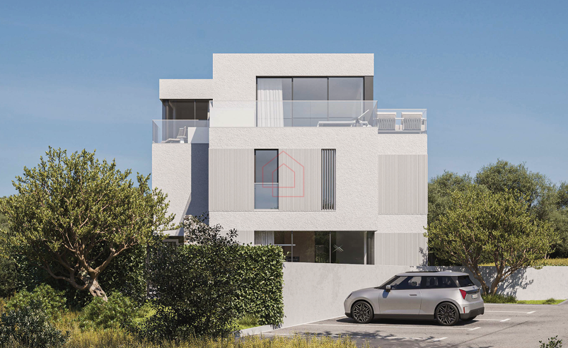 LUKSUZNA GRADNJA - NOVOGRADNJA - dvoetažni trosobni stan blizu plaže Podvrške s bazenom