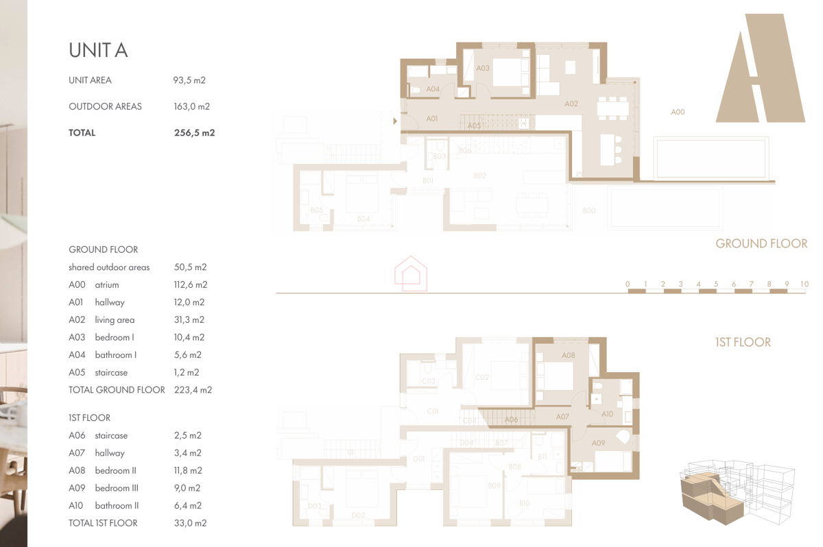 LUKSUZNA GRADNJA - NOVOGRADNJA - dvoetažni trosobni stan blizu plaže Podvrške s bazenom