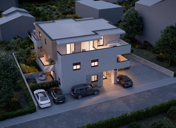 Novogradnja - Stanovanje z dvema spalnicama v umaknjenem nadstropju v Murteru - S4