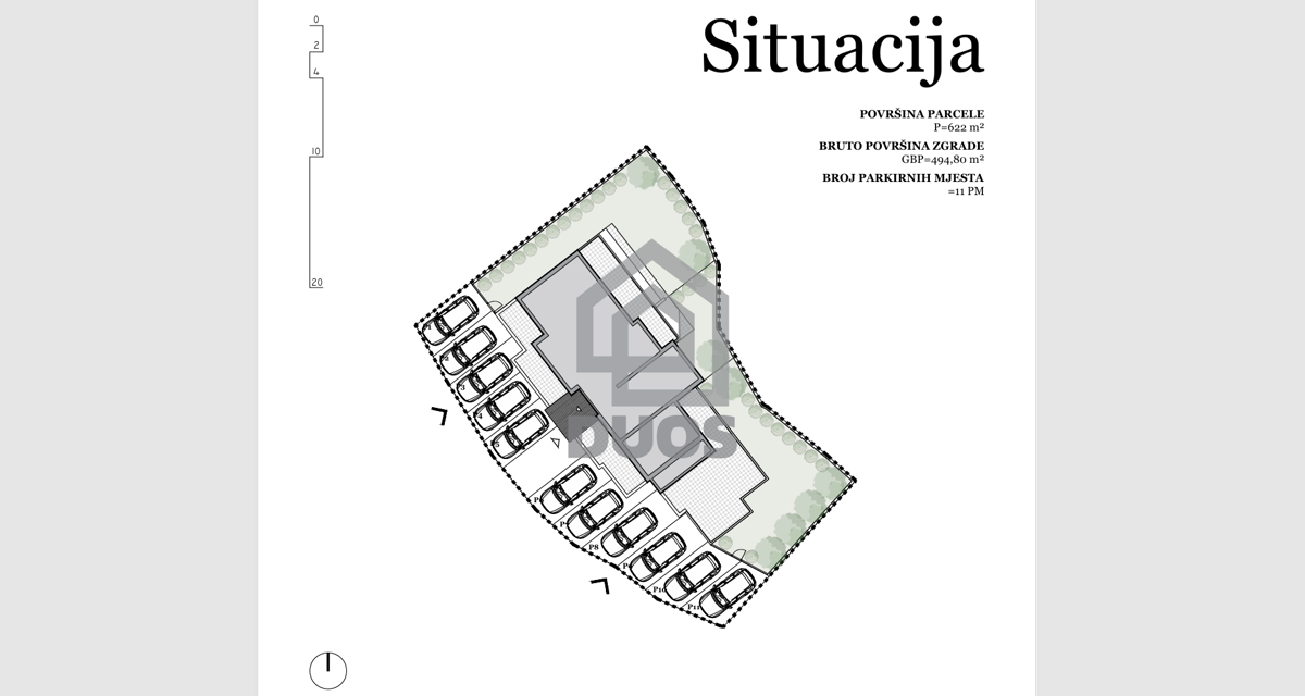 Dvosobni stan v pritličju - novogradnja na Murteru