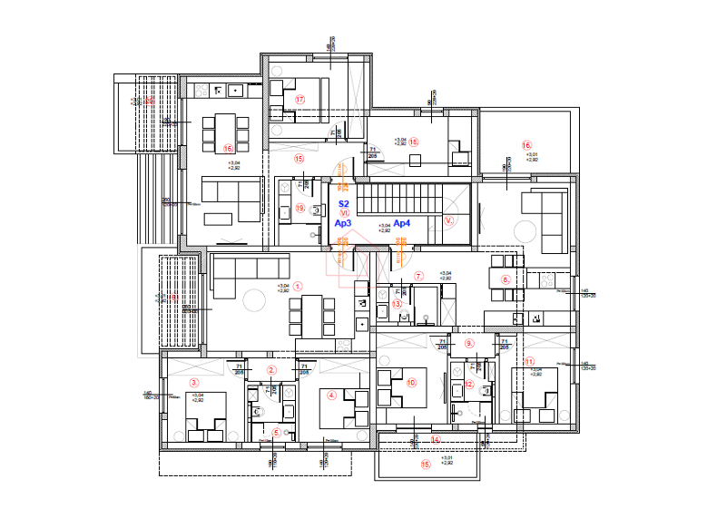Stanovanje AP3 v prvem nadstropju - novogradnja - Murter