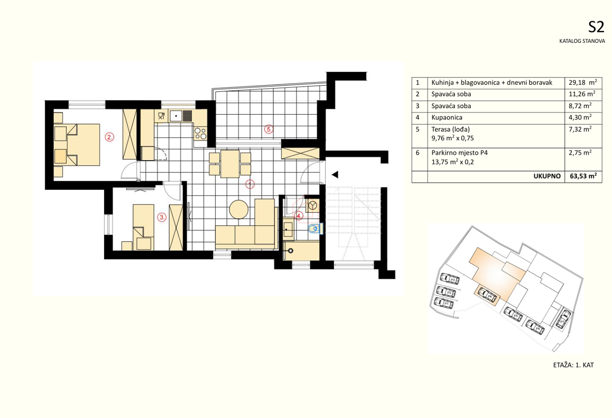 Novogradnja 2025 - Stanovanje z dvema spalnicama in pogledom na morje