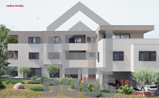 Stanovanje v prvem nadstropju z dvema spalnicama in razgledom na morje