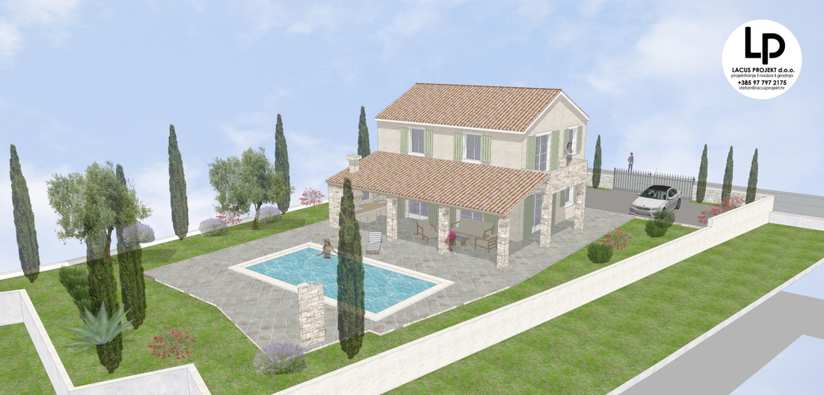 Gradbeno zemljišče za gradnjo družinske hiše z eno stanovanjsko enoto, velikosti 650 m2