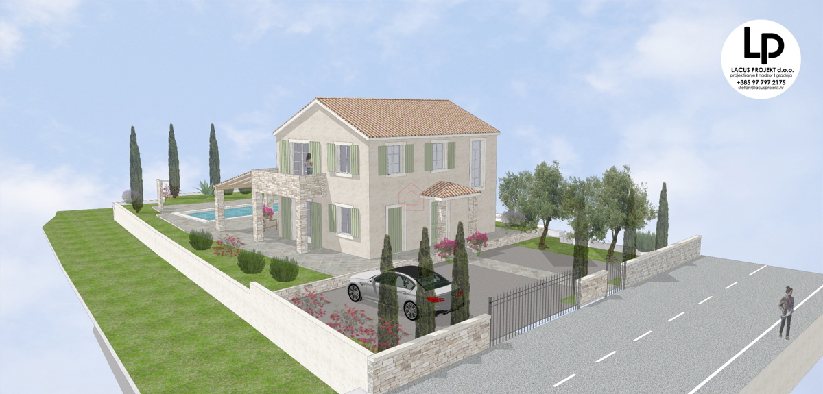 Gradbeno zemljišče za gradnjo družinske hiše z eno stanovanjsko enoto, velikosti 650 m2